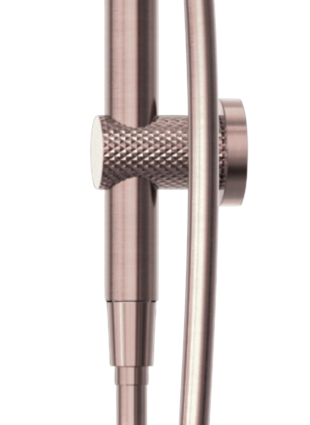 Owen &amp; Finch Brass Shower Set – Brushed Satin Bronze (PVD) | Thermostatic Valve with Diamond Knurling, Hand Shower &amp; Rain Shower Ø250mm (OF251913BZ)