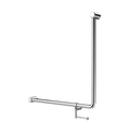 Wandleuning 90° 32 mm Met Toiletrolhouder 750x750 mm Chroom | Owen & Finch Care (OFCR3290bhCH)