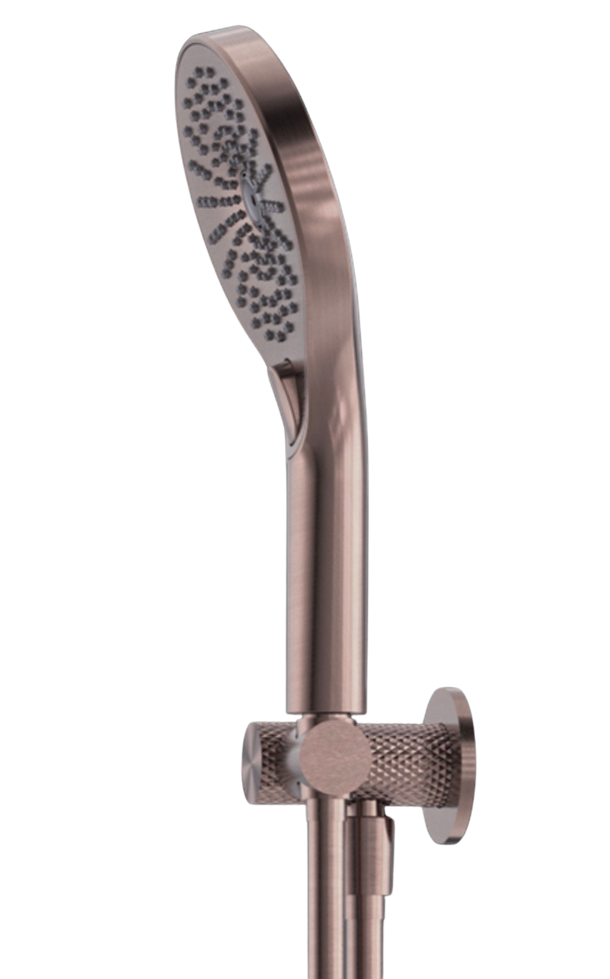 Owen &amp; Finch Brass Hand Shower – Brushed Satin Bronze PVD | 3 settings &amp; luxurious diamond knurling (OF251905cBZ)