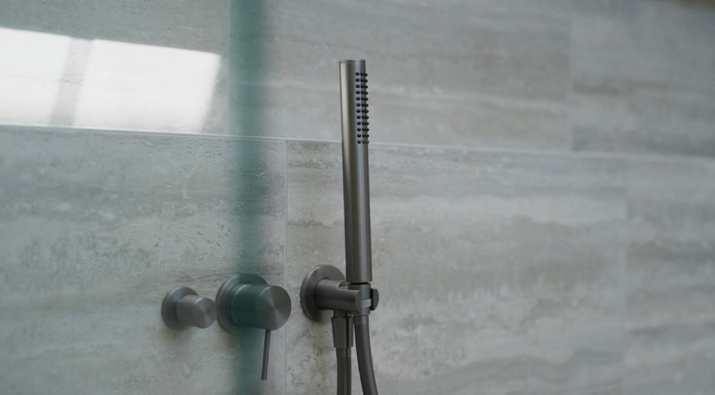 Owen & Finch Staafhanddouche Brushed Gun Metal PVD (OF307GM)