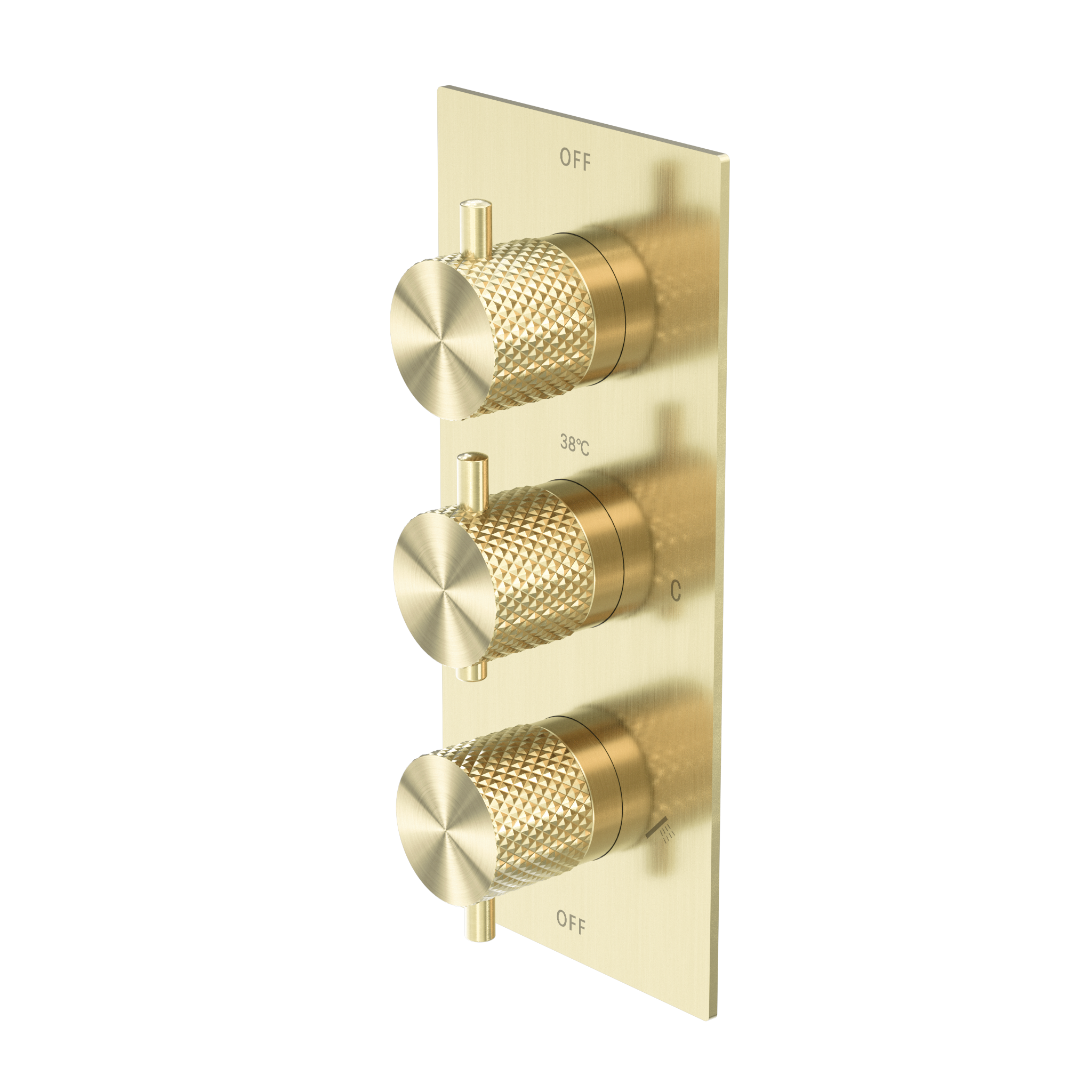 Owen &amp; Finch Shower Thermostatic Mixer Brushed Champagne Gold PVD (OF251909wBG)