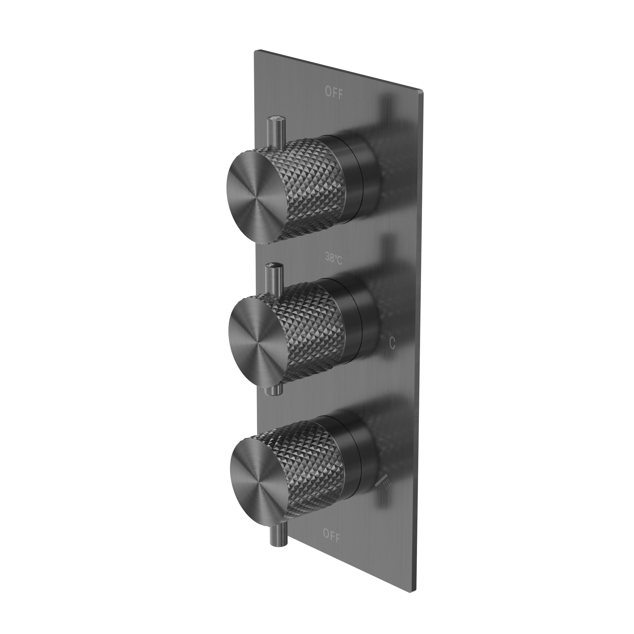 Owen &amp; Finch Shower Thermostatic Mixer Tap Brushed Graphite PVD (OF251909wGR)