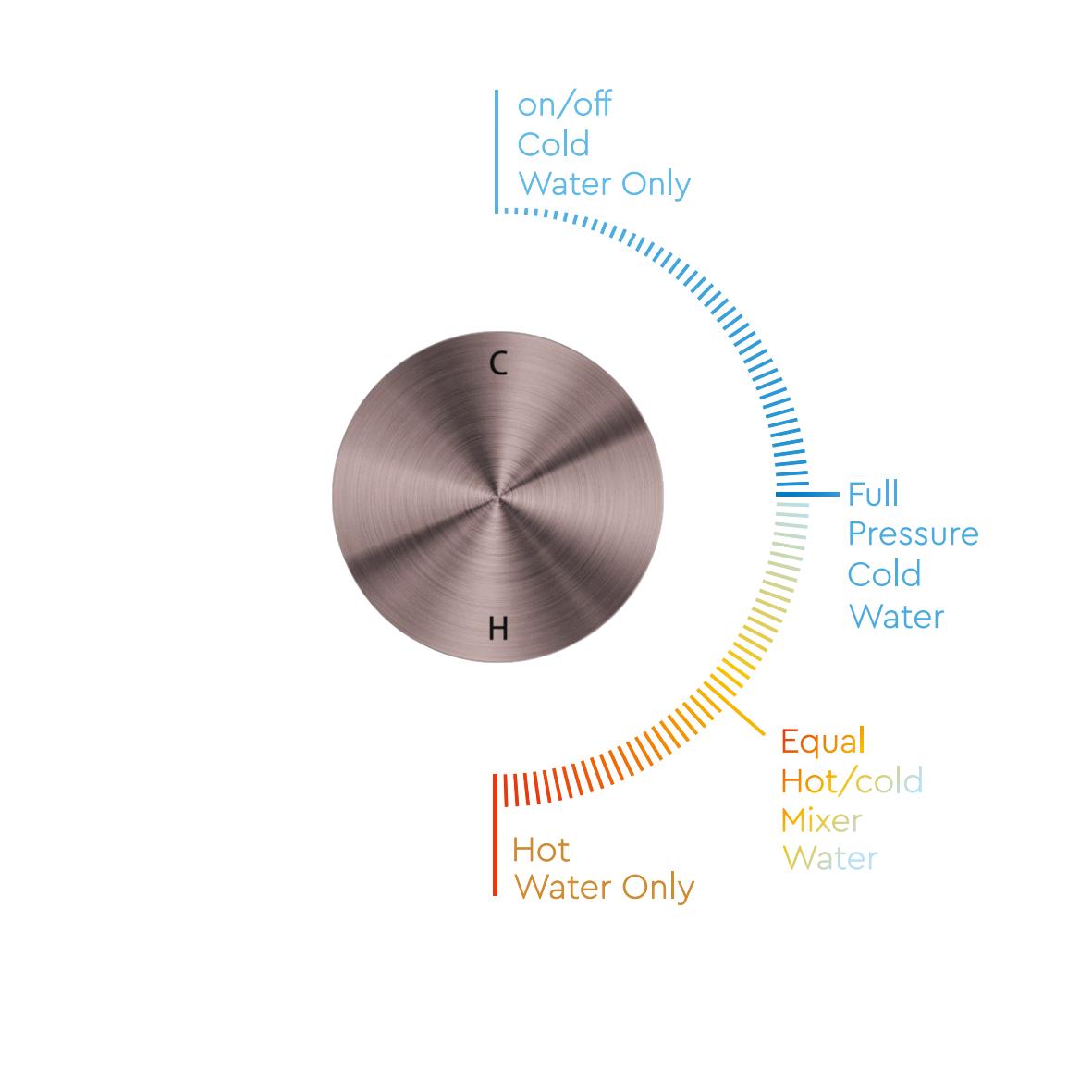 Owen &amp; Finch Progressive 1-Hole Built-in Mixer Tap Brushed Champagne Gold PVD (OF252009BG)