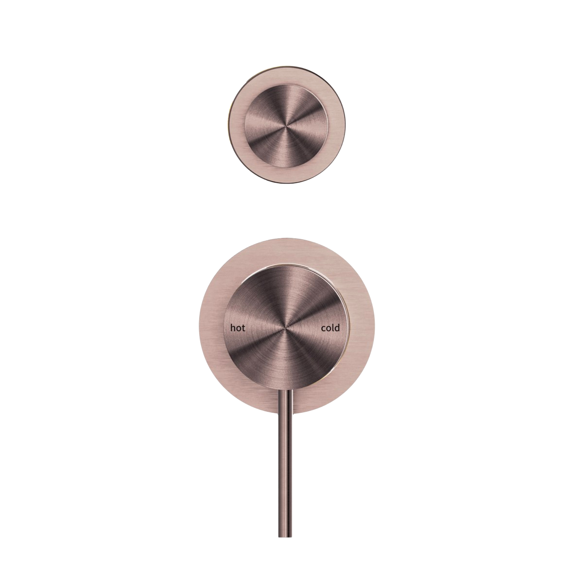 Owen &amp; Finch 2-Hole Built-in Mixer Tap with Vertical Diverter Brushed Satin Bronze PVD (OF221911sBZ)