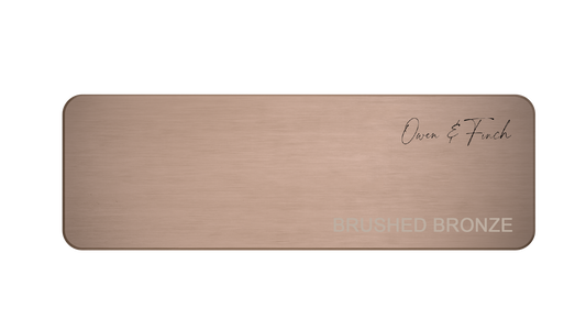 Sample Brushed Satin Bronze PVD