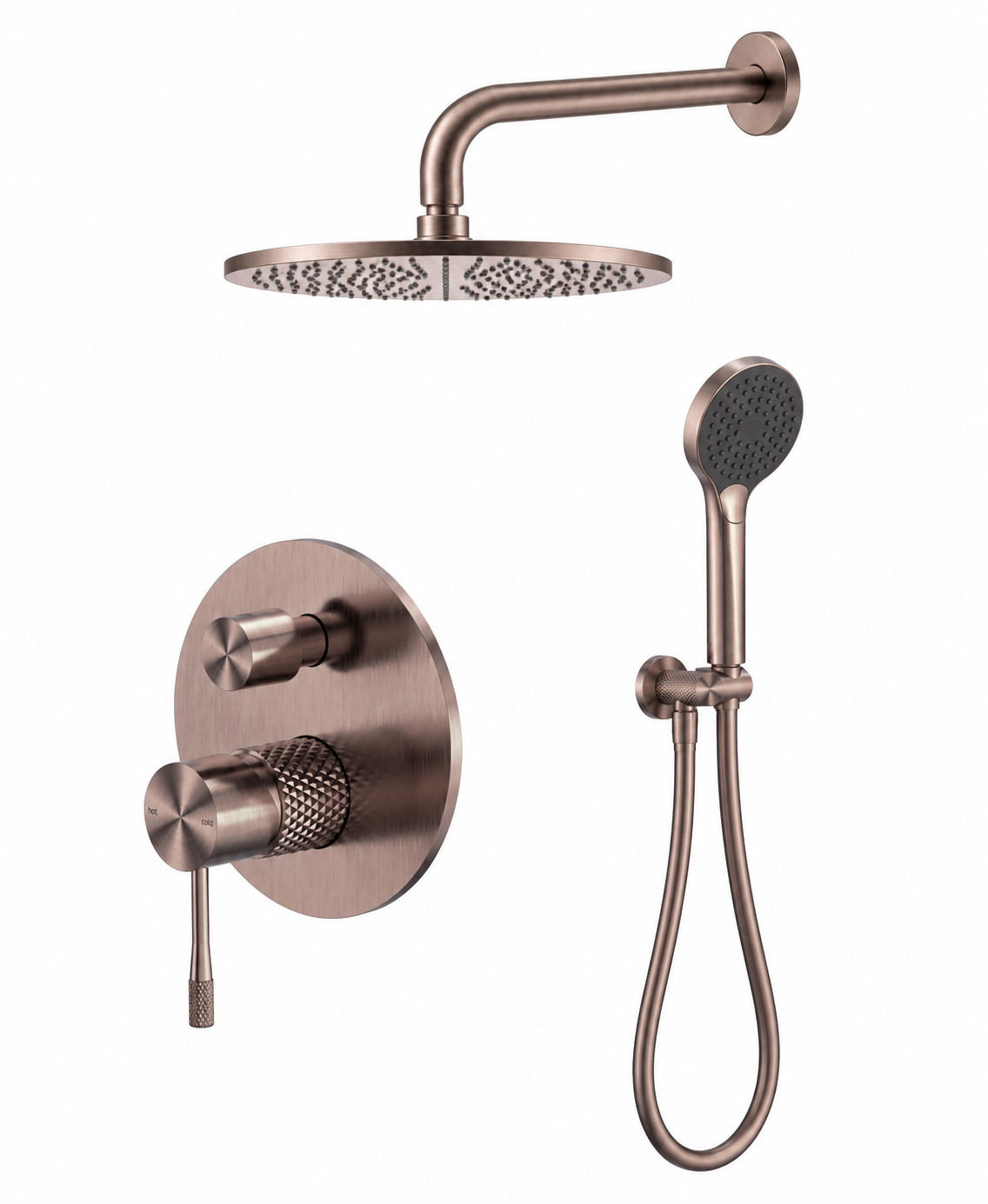 Complete Inbouw Regendoucheset | Geborsteld Satijn Brons PVD | Owen & Finch