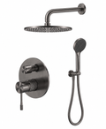 Complete Inbouw Regendoucheset | Geborsteld Grafiet PVD | Owen & Finch