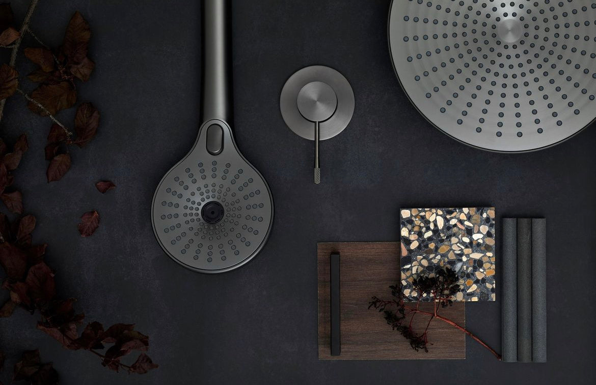 Owen &amp; Finch Luxury Single Brass Mixer Tap – Brushed Graphite | Minimalist &amp; Sustainable Design PVD (OF251909GR)