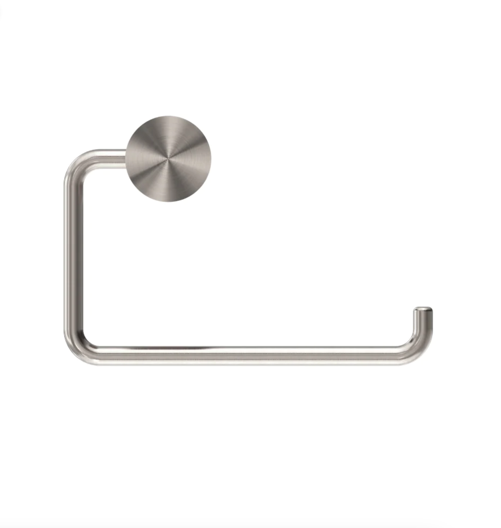 Owen &amp; Finch Brass Toilet Roll Holder – Brushed Nickel – Luxury Wall Mount with Diamond Knurling (OF2586BN)